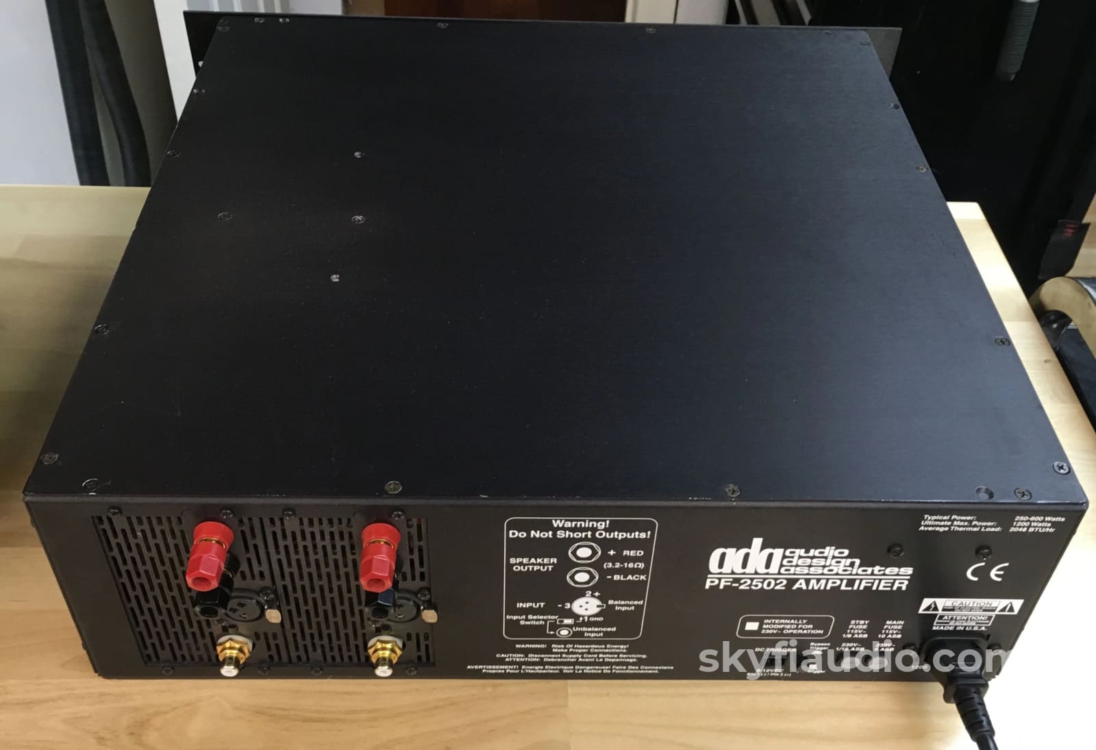 Audio Design Associates Flagship Pf-2502 Amplifier