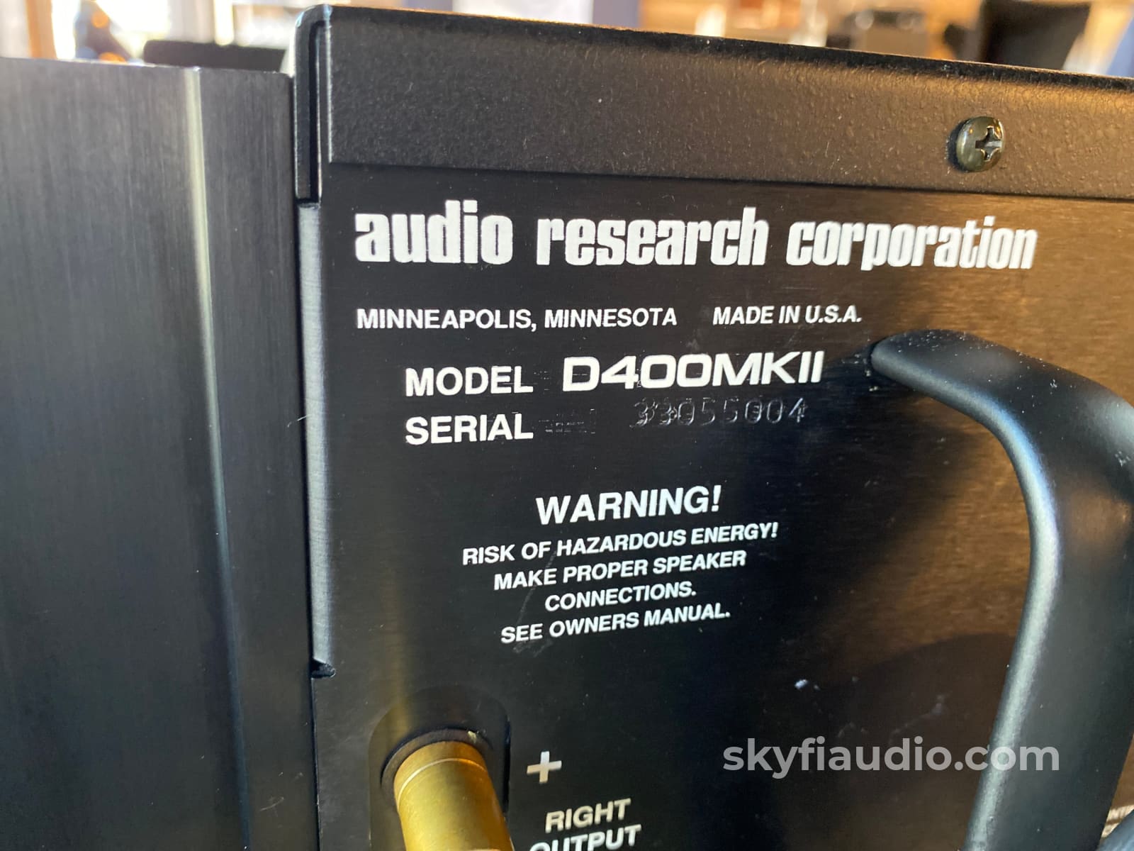 Audio Research D400 Mkii Solid State Amplifier Usa Made