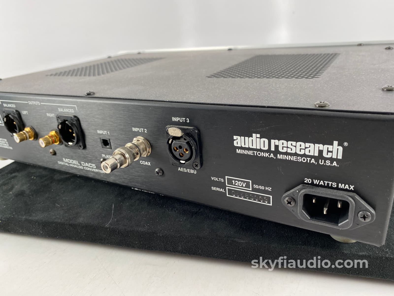 Audio Research Model Dac5 Digital To Analog Converter 20-Bit Resolution Cd +