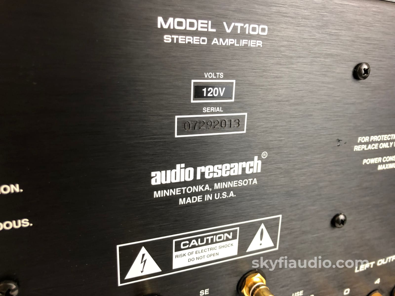 Audio Research Vt100 High Definition Tube Amplifier - New Tubes