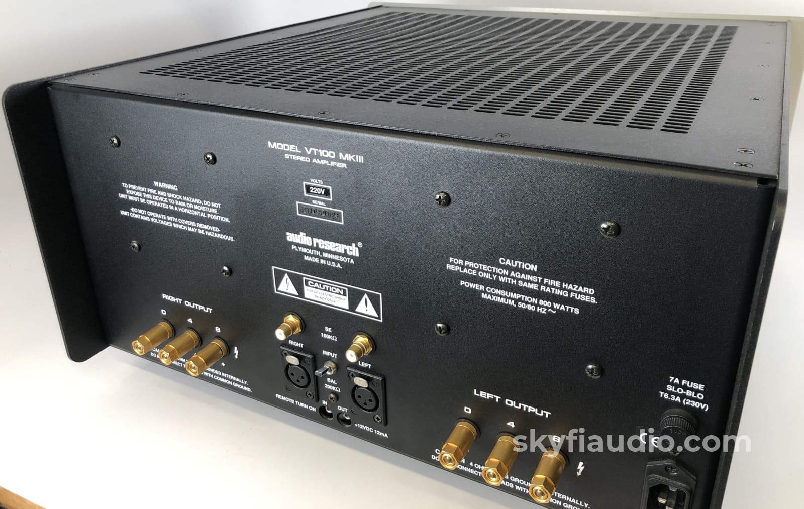 Audio Research Vt100 Mkiii Tube Amplifier - Soon To Be A Classic!