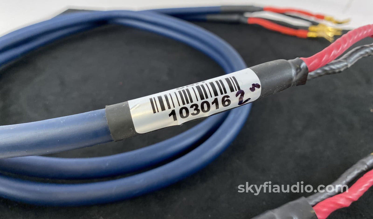 AudioQuest Blue Indigo Vintage Speaker Cables, 2M