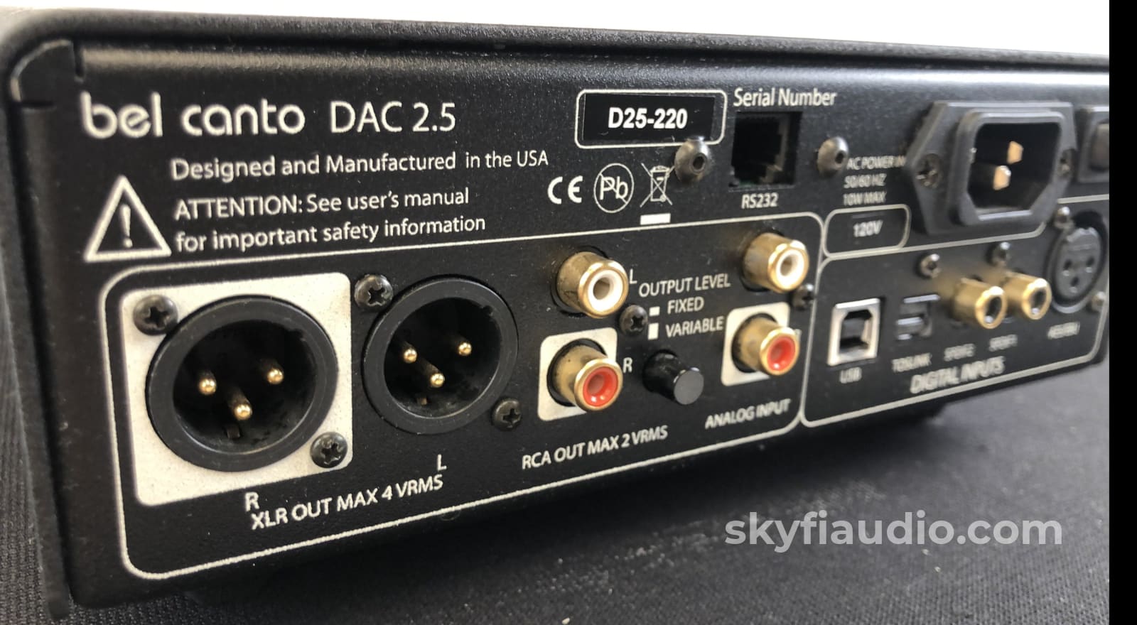 Bel Canto Dac2.5 Upsampling Audio Dac With Master Reference Ultra-Clock Cd + Digital