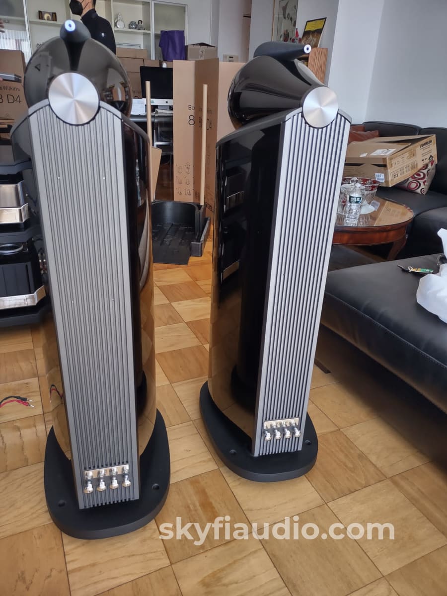 Bower & Wilkins 803D4 Speakers Current Generation Like New Complete