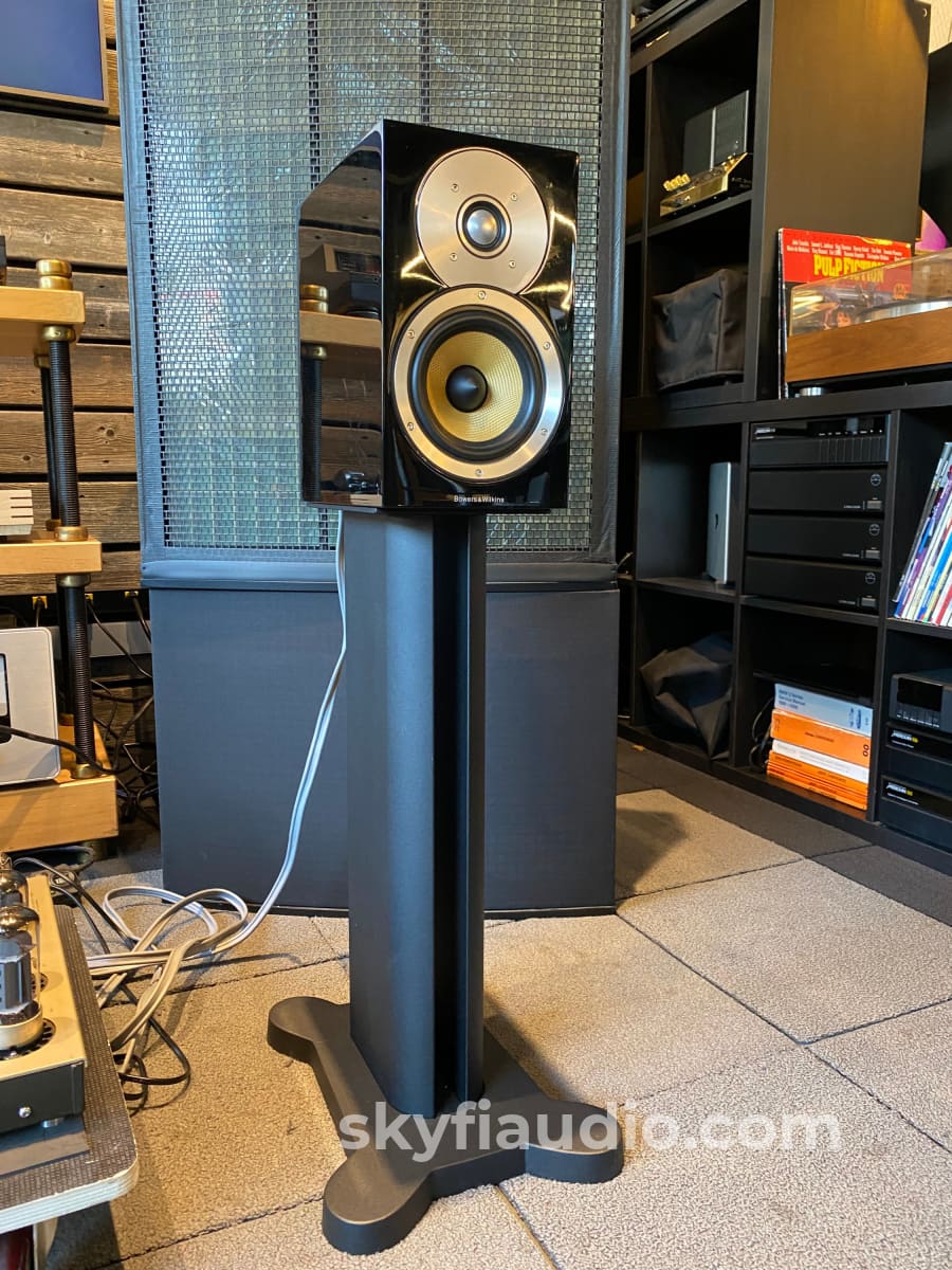 Bowers & Wilkins Cm1 Bookshelf Speakers With Matching Stands