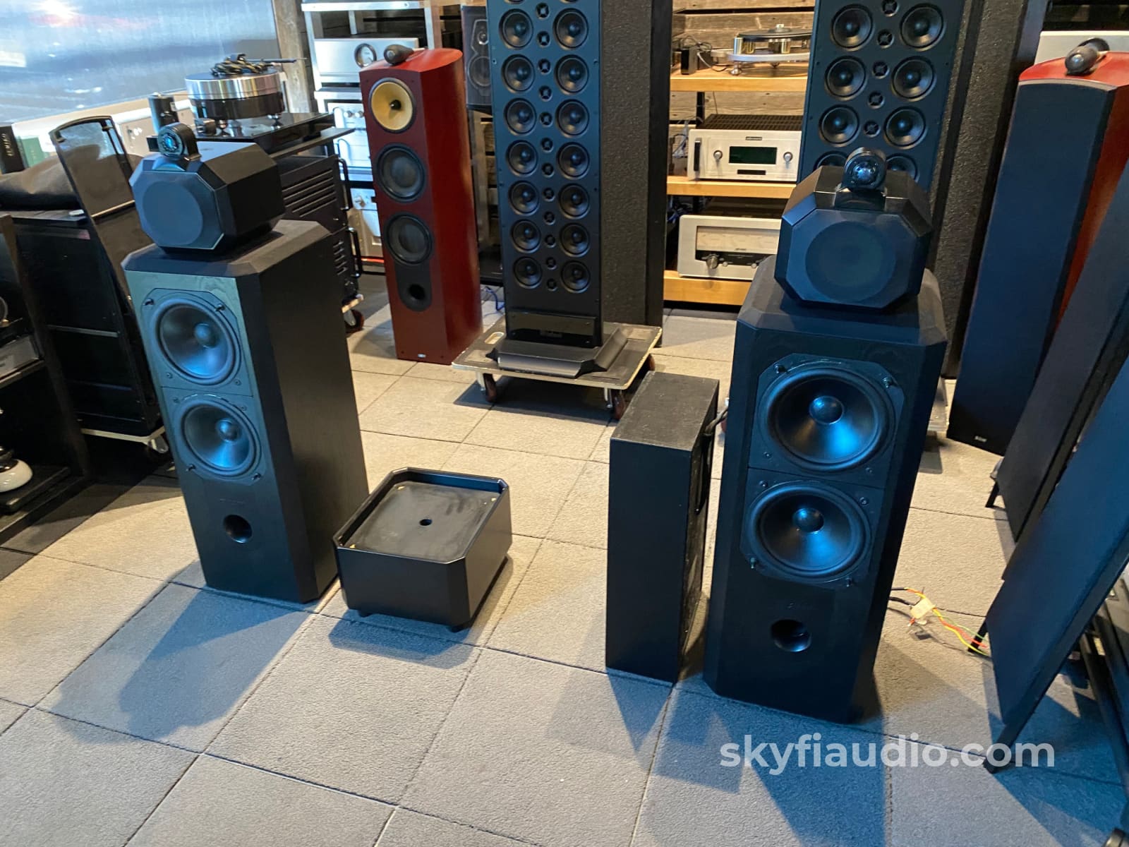 Bowers & Wilkins Matrix 802 Series 2 Speakers - W/External Crossovers Stands And Boxes