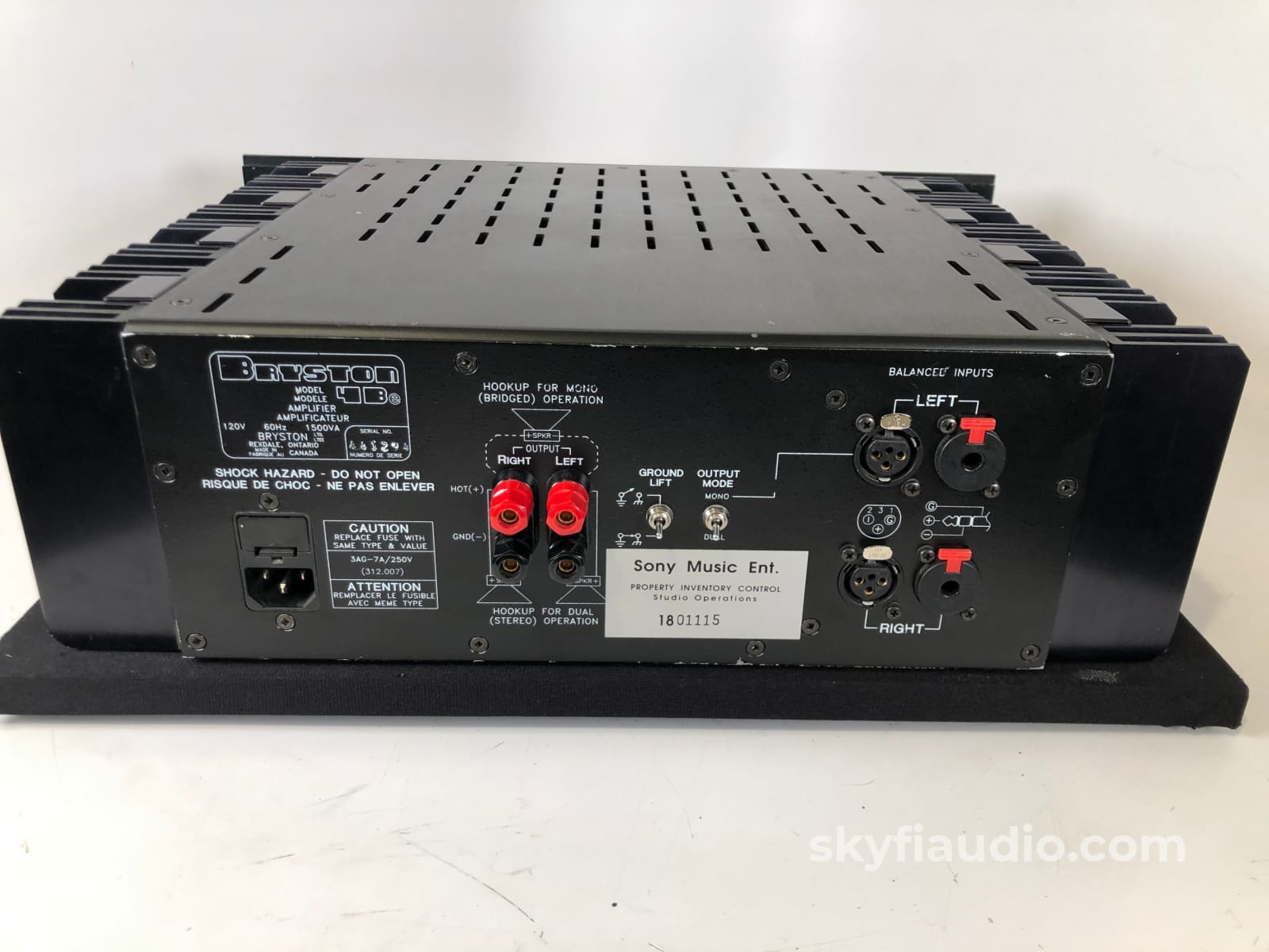 Bryston 4Be Amplifier - Rare Professional Studio Model