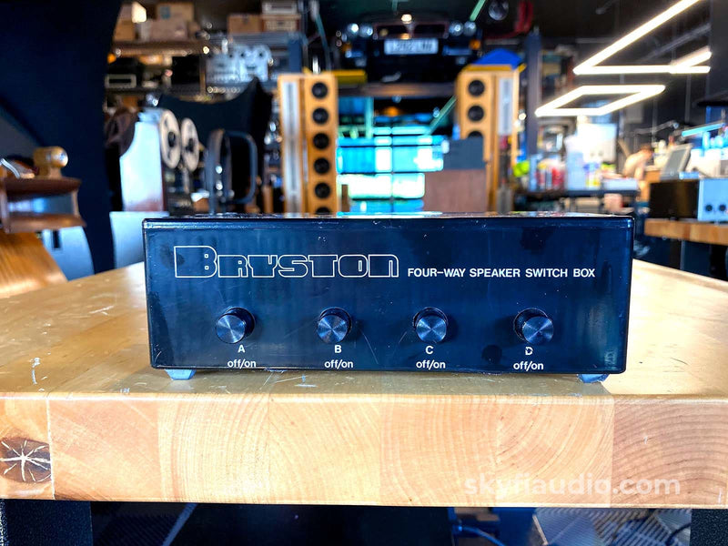 Bryston 4Wsb Four-Way Speaker Switch Box - Rare Accessory