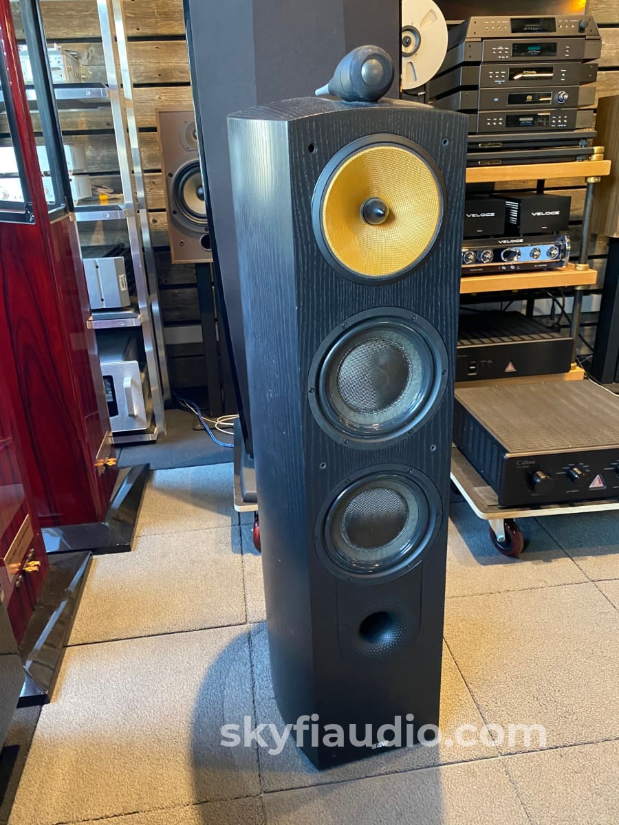 B&W (Bowers And Wilkins) Nautilus 803 Speakers With Grills - Soon-To-Be Classics