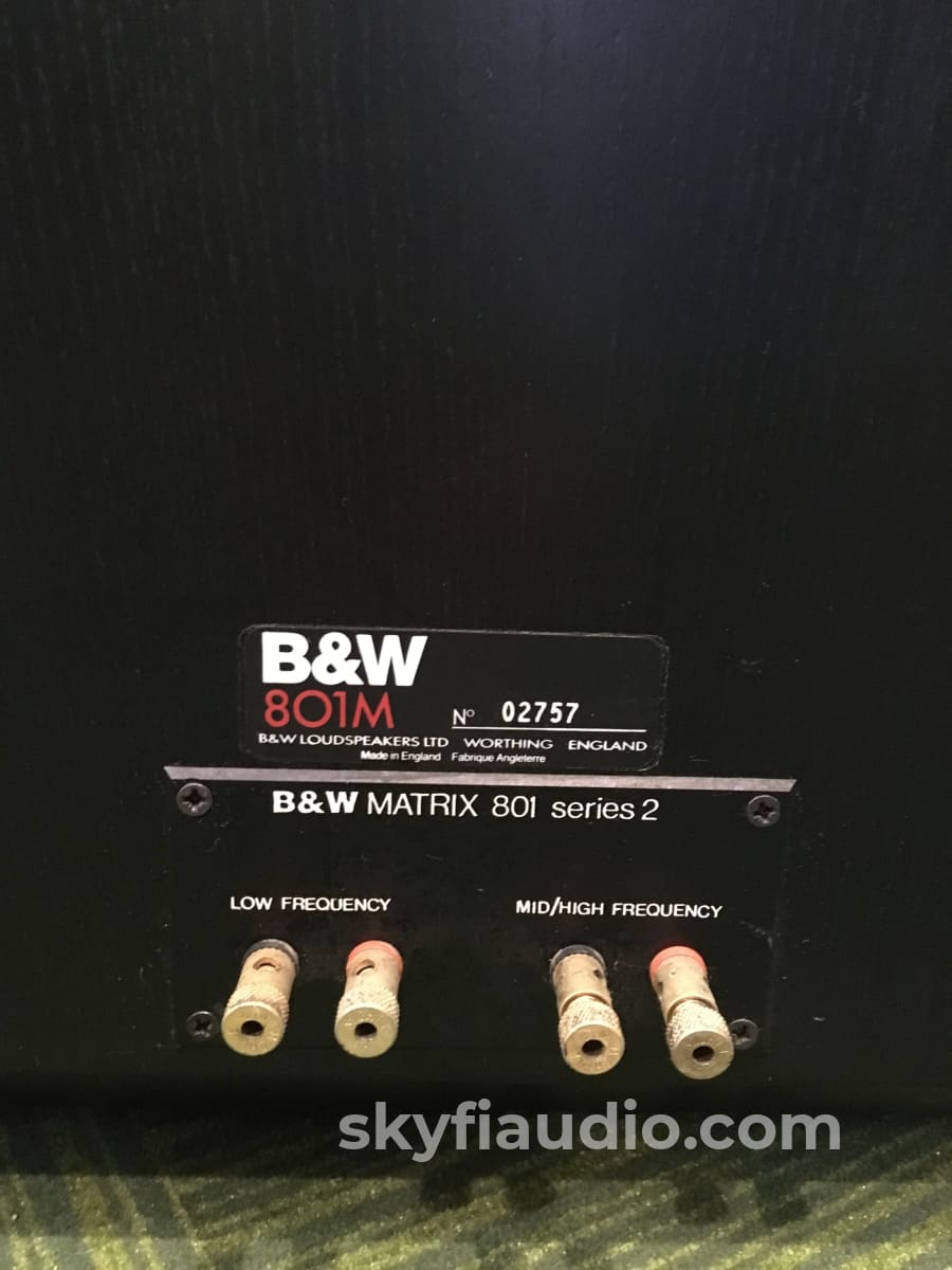B&W (Bowers & Wilkins) Matrix 801 Series 2 Speakers