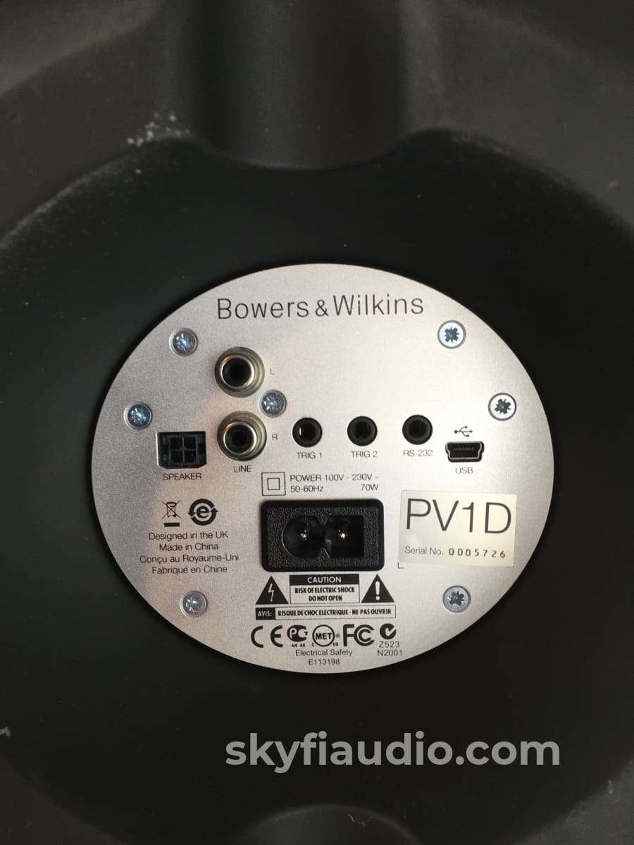 Antagelser, antagelser. Gætte himmelsk diameter B&W (Bowers & Wilkins) PV1-D Subwoofer - 400W Compact Kevlar Sub