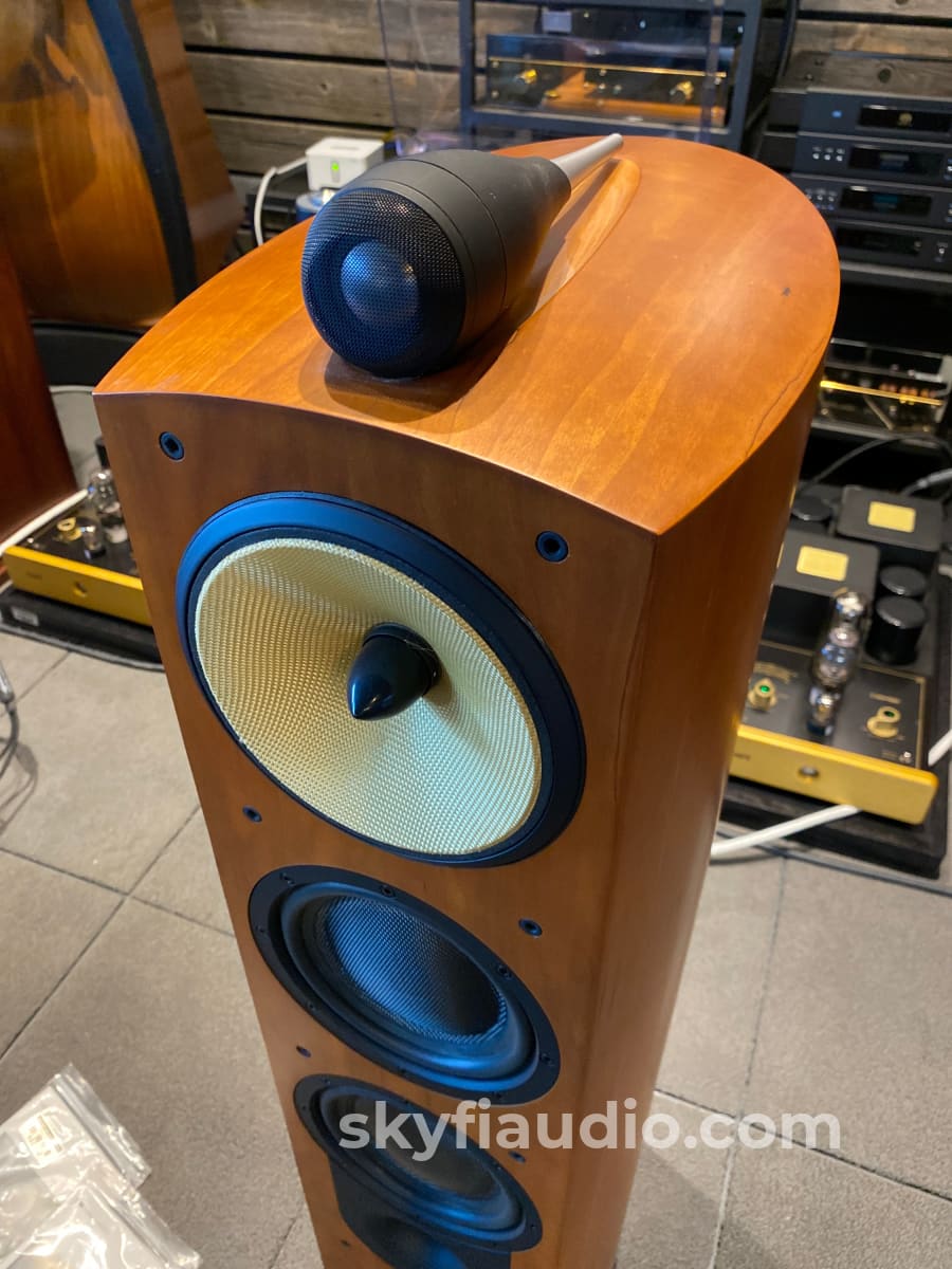 B&W Nautilus 804 Speakers in Gorgeous Cherry Finish - Complete Set