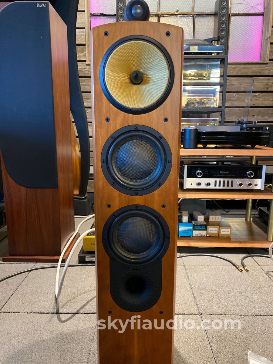 B&W Nautilus 804 Speakers In Gorgeous Cherry Finish - Complete Set