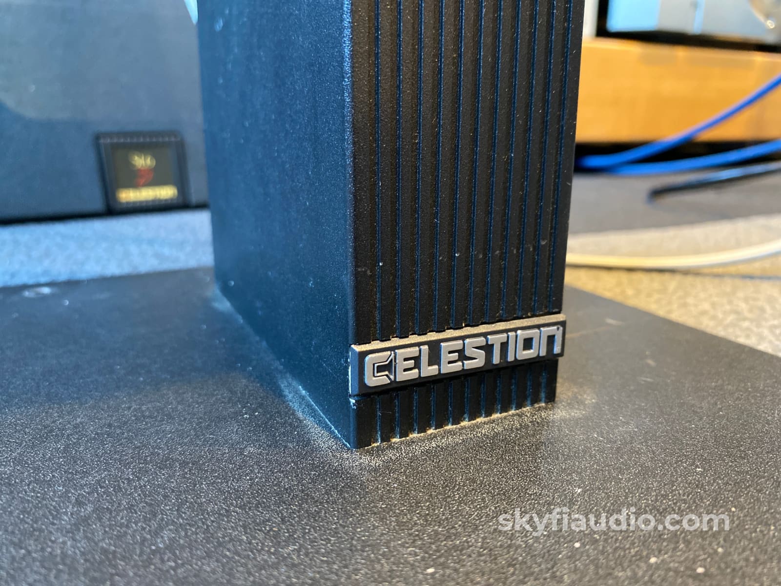 Celestion Sl6Si Vintage Bookshelf Speakers With Matching Stands