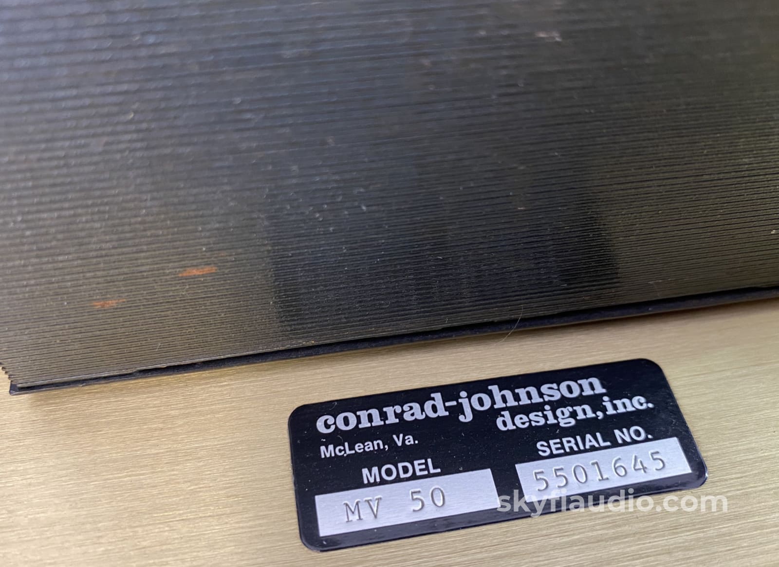 Conrad Johnson Mv50 Tube Amplifier - El34 Tubes Usa Made