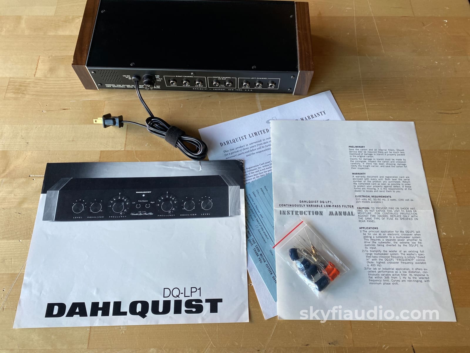 Dahlquist Dq-Lp1 Electronic 2-Way Crossover Accessory