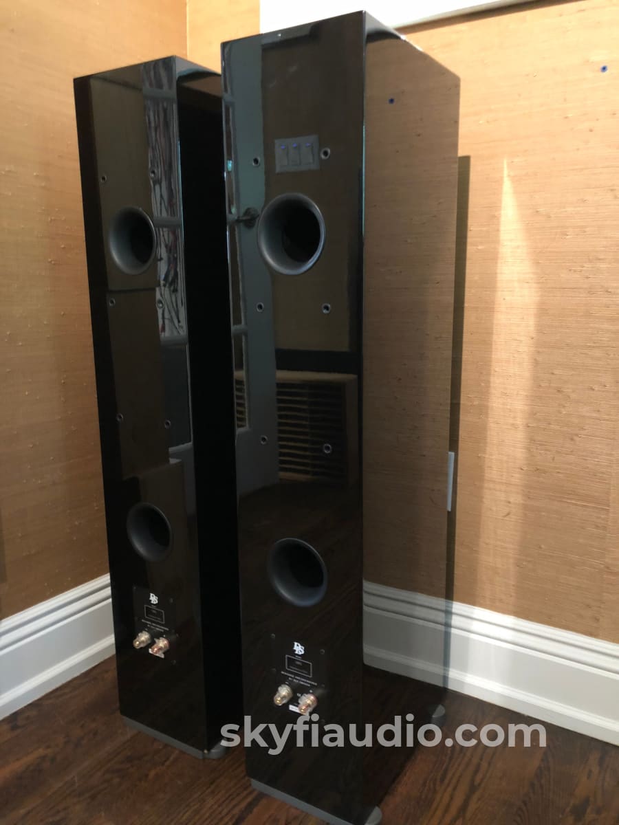 Dls M66 Full Range Speakers In Gloss Black - Rare