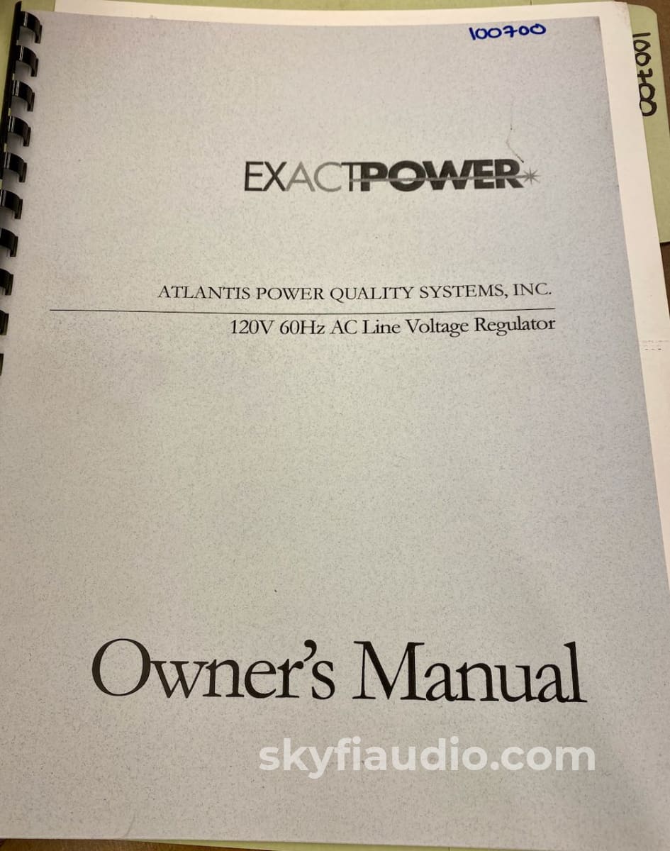 Exactpower Ep15A Power Conditioner/Regenerator Conditioner