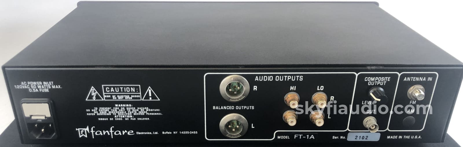 Fanfare Ft-1A Digital/Analog Fm Tuner With Remote - Stereophile Class A Rated Component