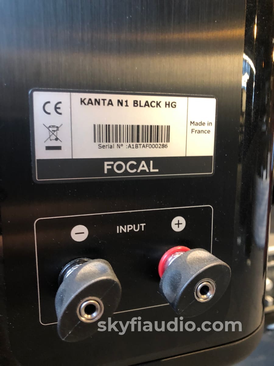 Focal Kanta N°1 High Gloss Speakers With Stands - Rare Gauloise Blue Finish