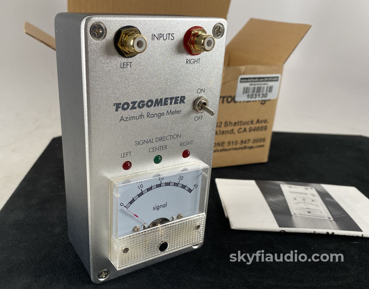 Fosgate Fozgometer Azimuth Range Meter A Must To Setup Your Phono Ca