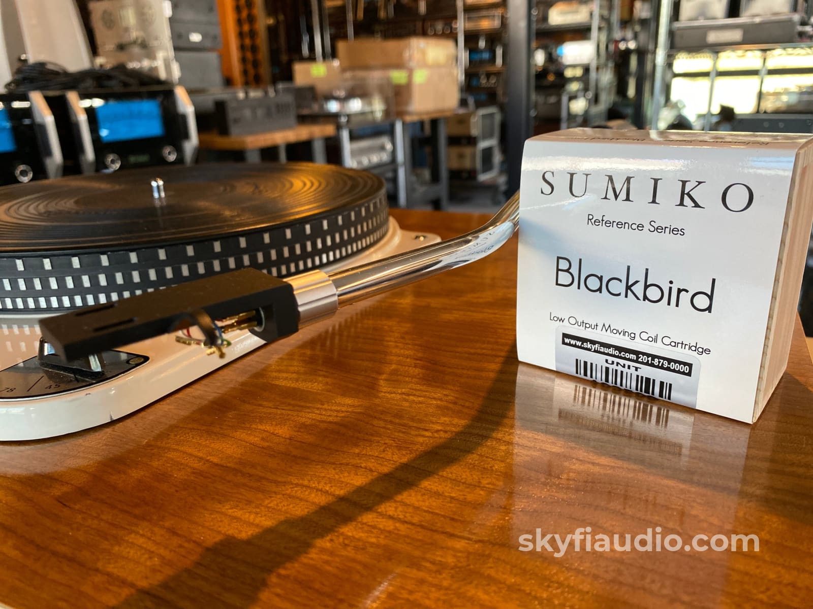 Garrard 301 Skyfi Custom Turntable With Abis 12 Arm And New Sumiko Blackbird