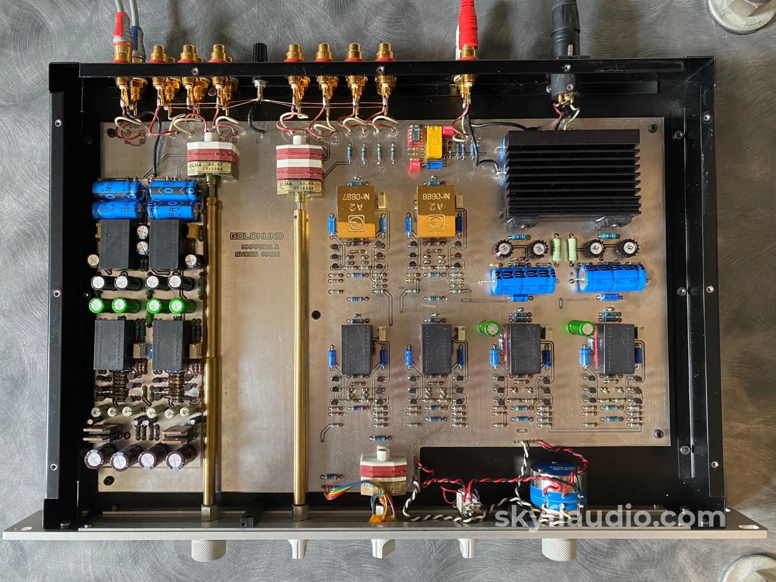 Goldmund Memesis 7 Preamp (SkyFi Restored) w/MC Phono + Penny & Giles  Volume Control