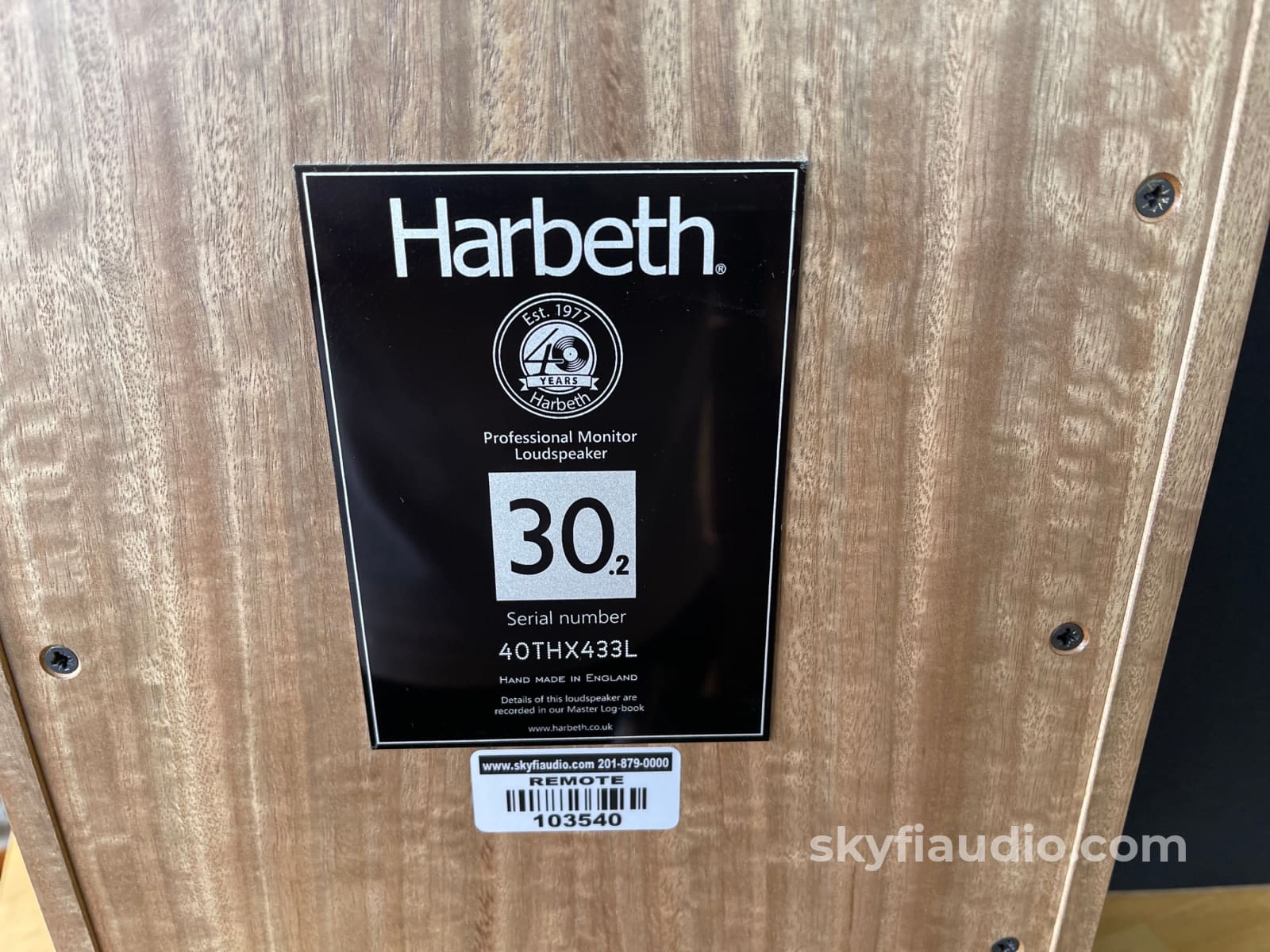 Harbeth 30.2 40Th Anniversary Edition Speakers In Rare Finish