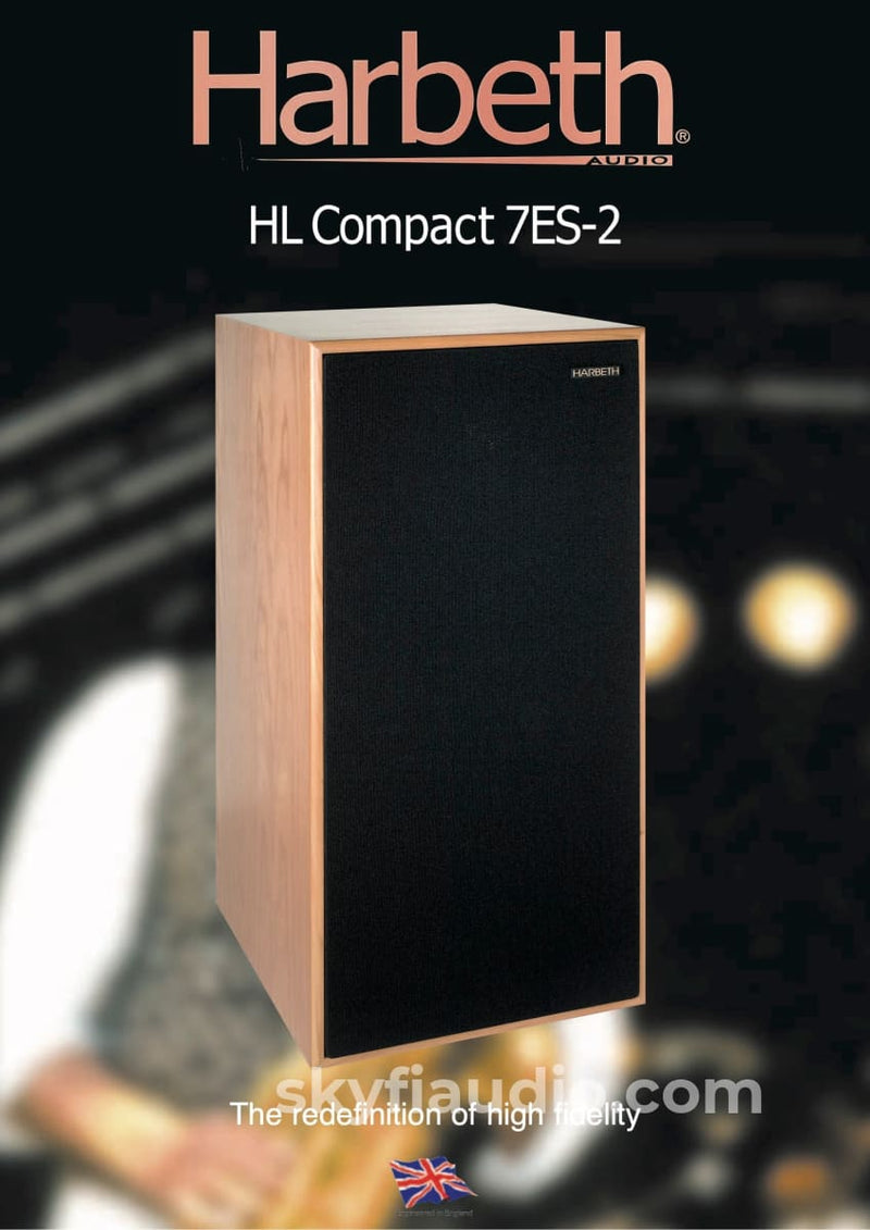 Harbeth Hl Compact 7Es-2 Speakers In A Gorgeous Cherry Finish
