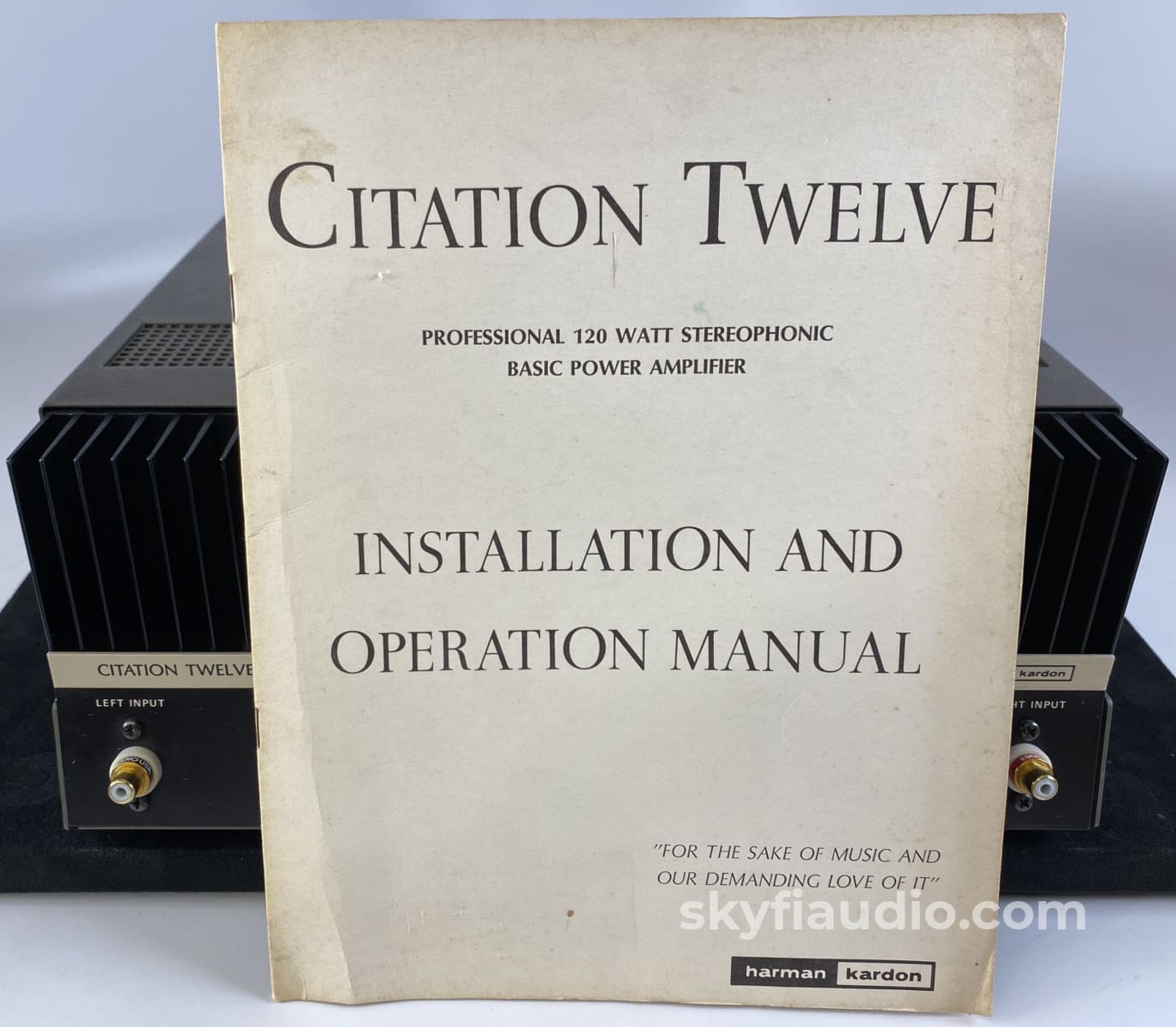 Harman Kardon Citation Twelve - Vintage Amplifier With Original Manual
