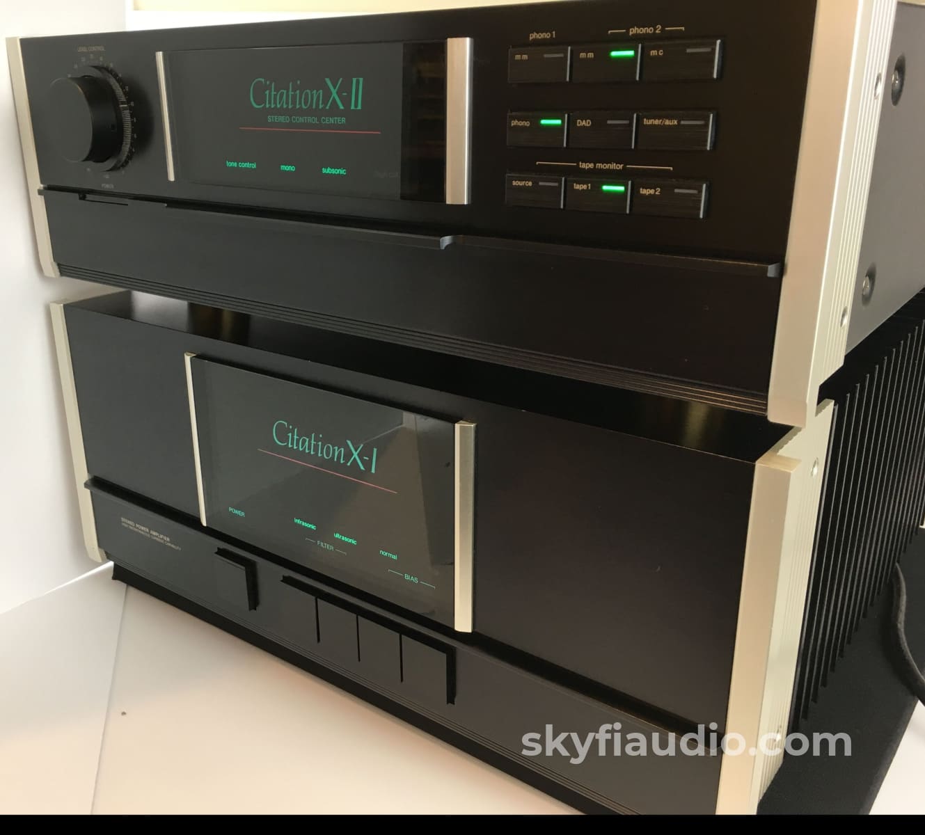 Harman Kardon Citation X-I and X-II Matching Preamp and Amplifier - Ve