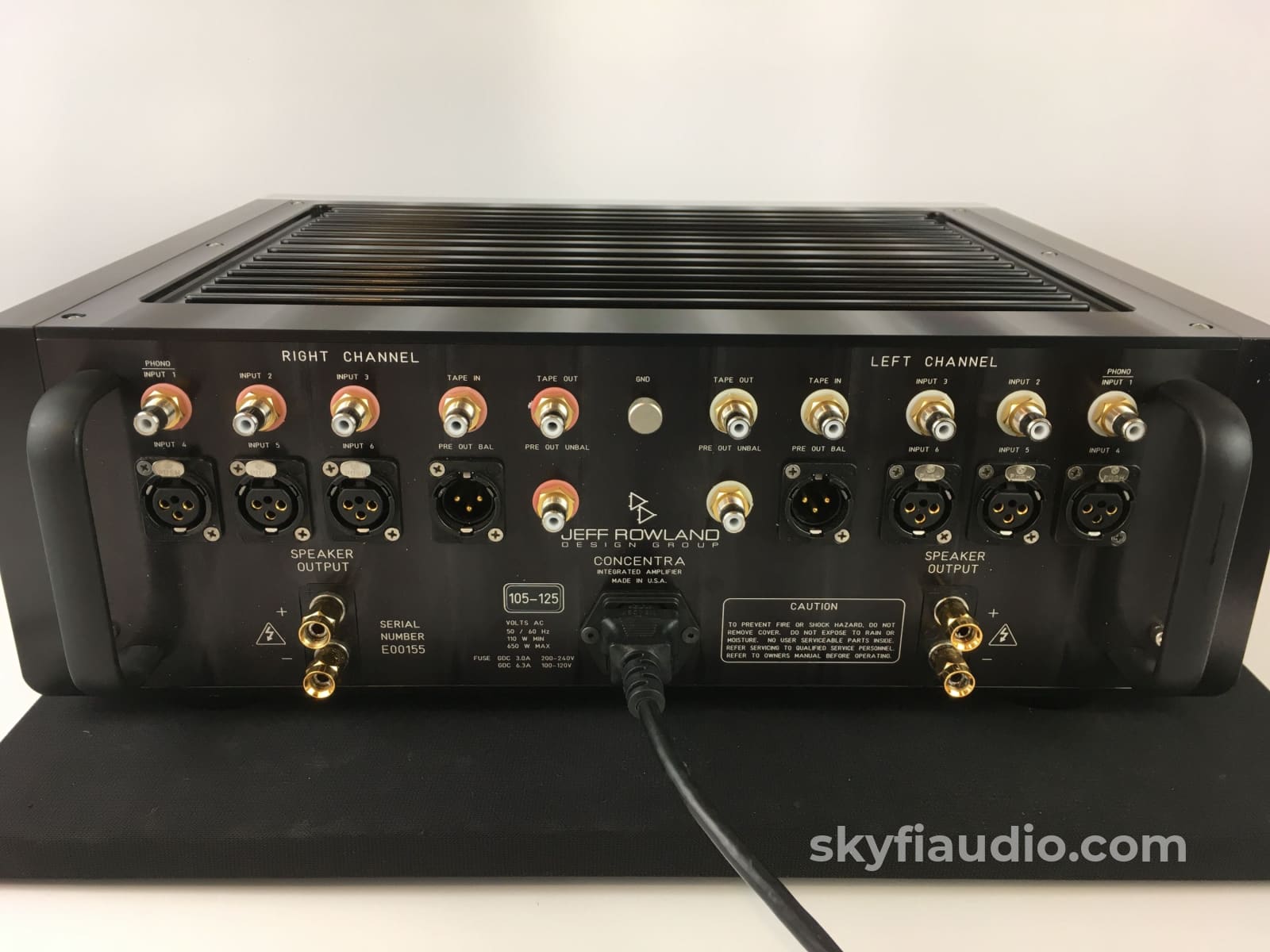 Jeff Rowland Concentra Integrated Solid State Amplifier