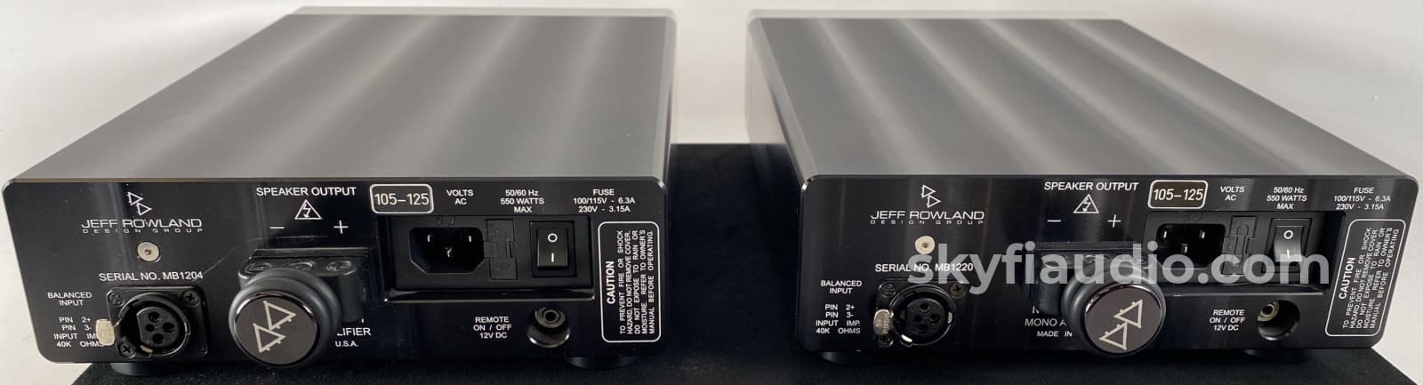 Jeff Rowland Model 201 Monoblock Amplifier Pair