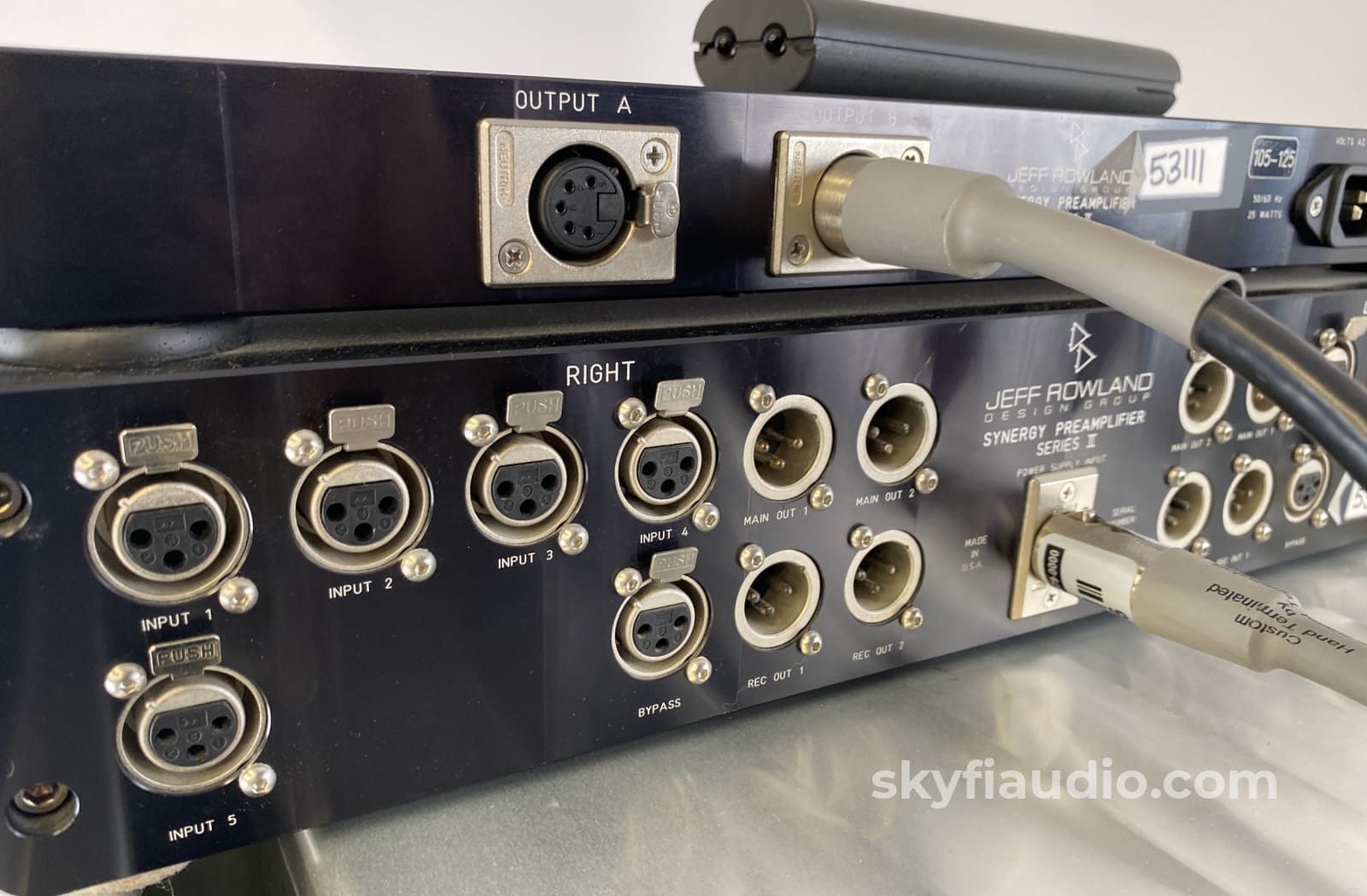 Jeff Rowland Synergy Mkii Two Piece Preamplifier With Remote
