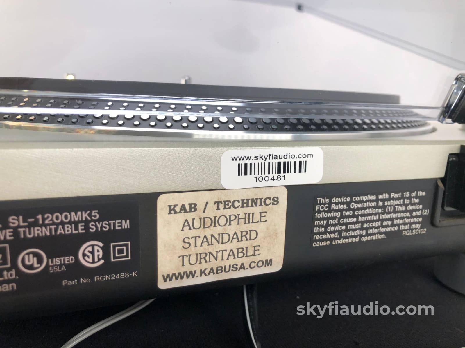 KAB Electro-Acoustics / Technics SL-1200MK5 