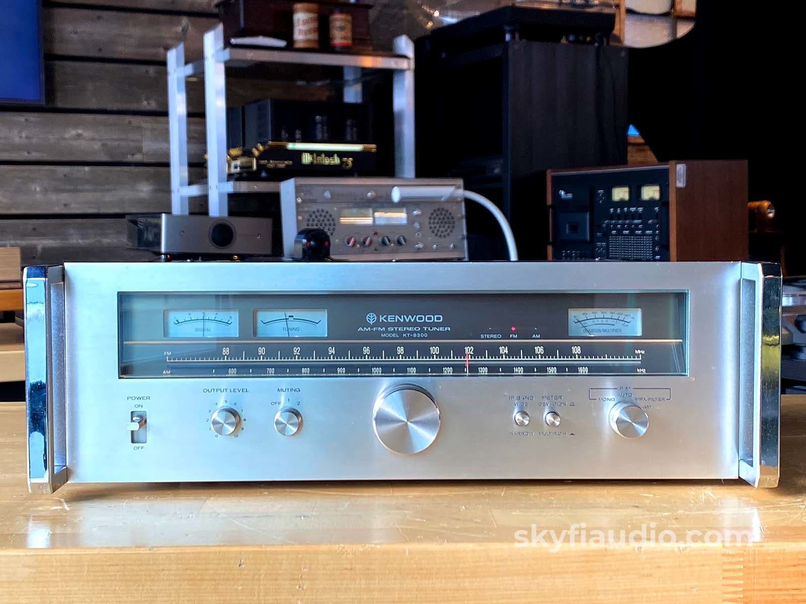 Kenwood KT-8300 AM/FM Tuner w/Rare Rack Kit - Professionally Aligned