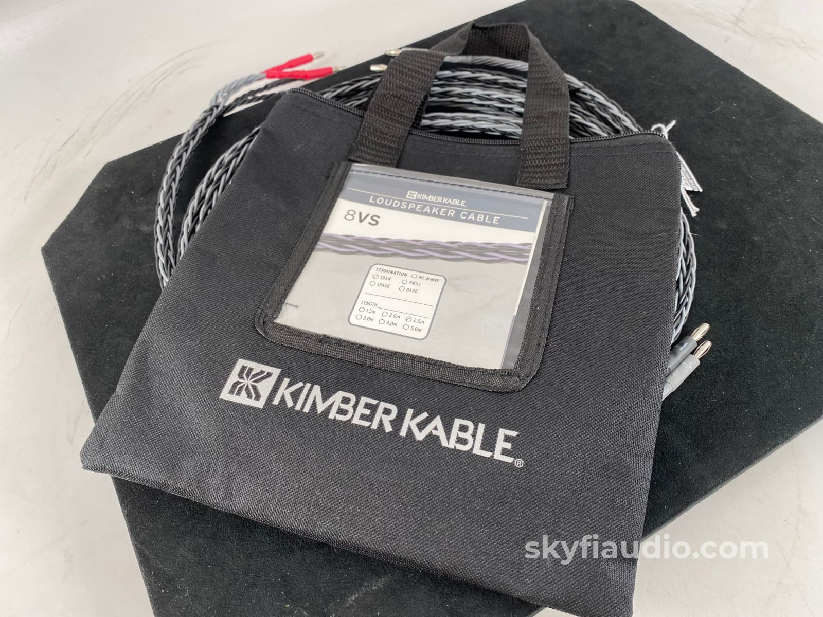 Kimber Kable Base Series 8Vs Speaker Cables (Pair) - 2.5M