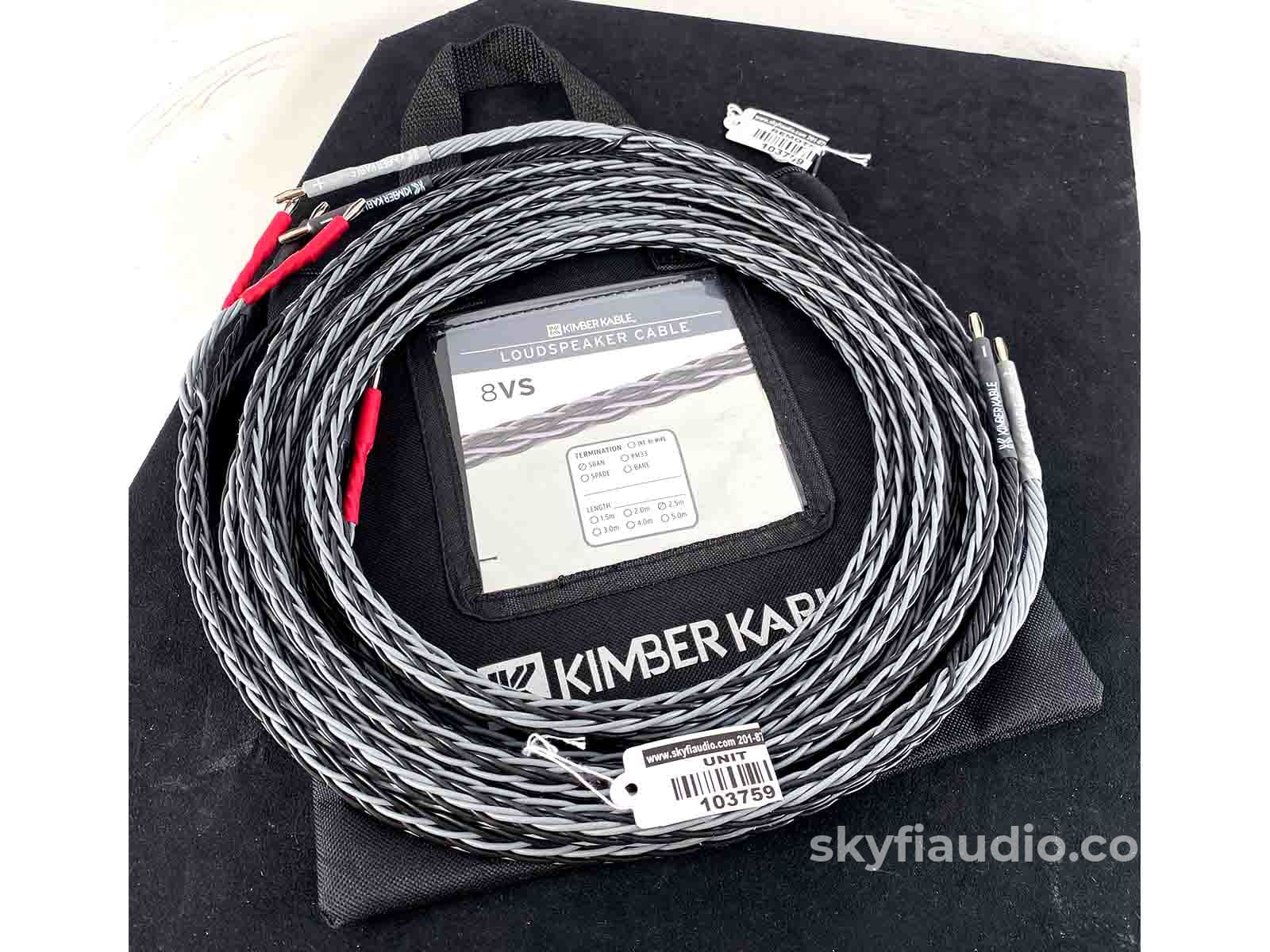Kimber Kable Base Series 8Vs Speaker Cables (Pair) - 2.5M
