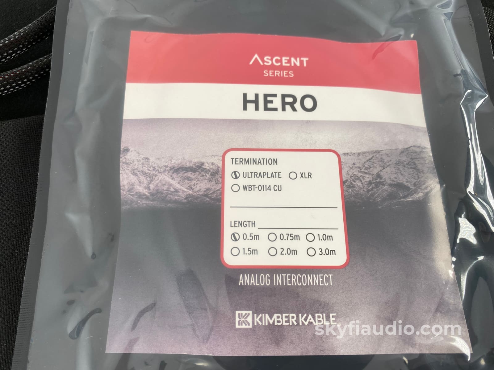 Kimber Kable - Hero Rca Cables With Wbt Connectors 0.5M New