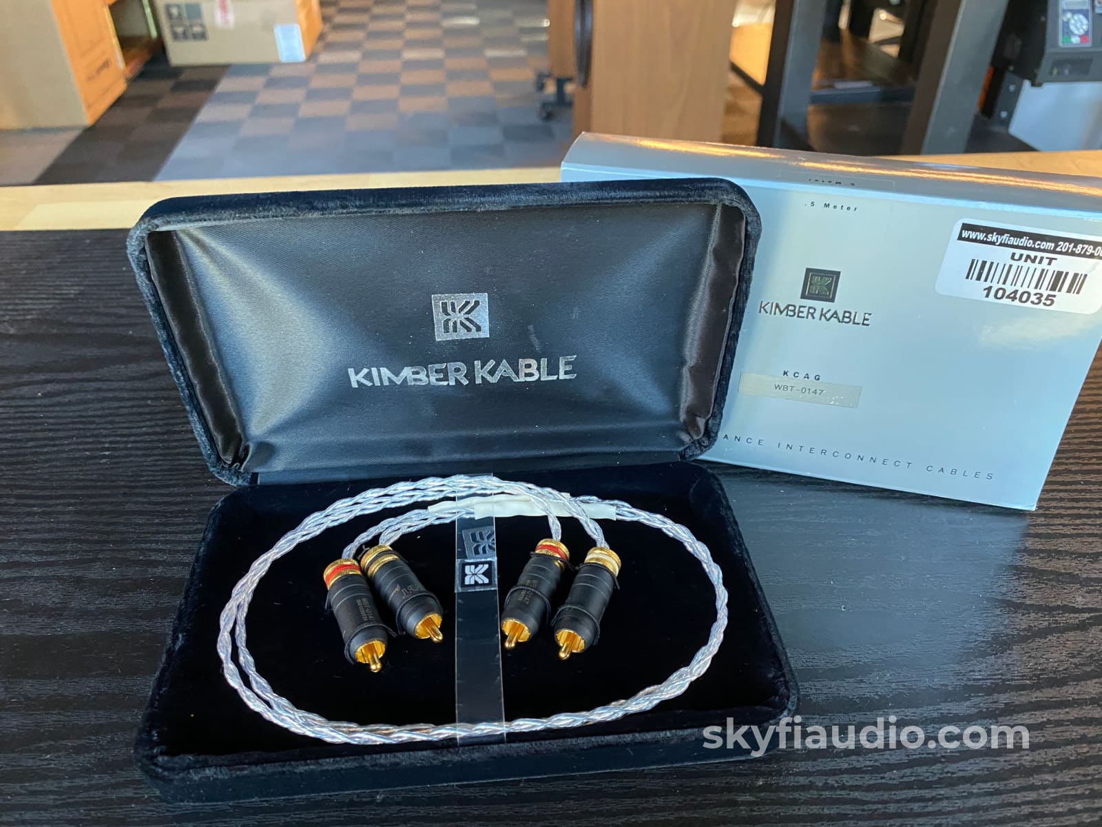 Kimber Kable Kcag Rca Audio Interconnects - 0.5M With Wbt Cables