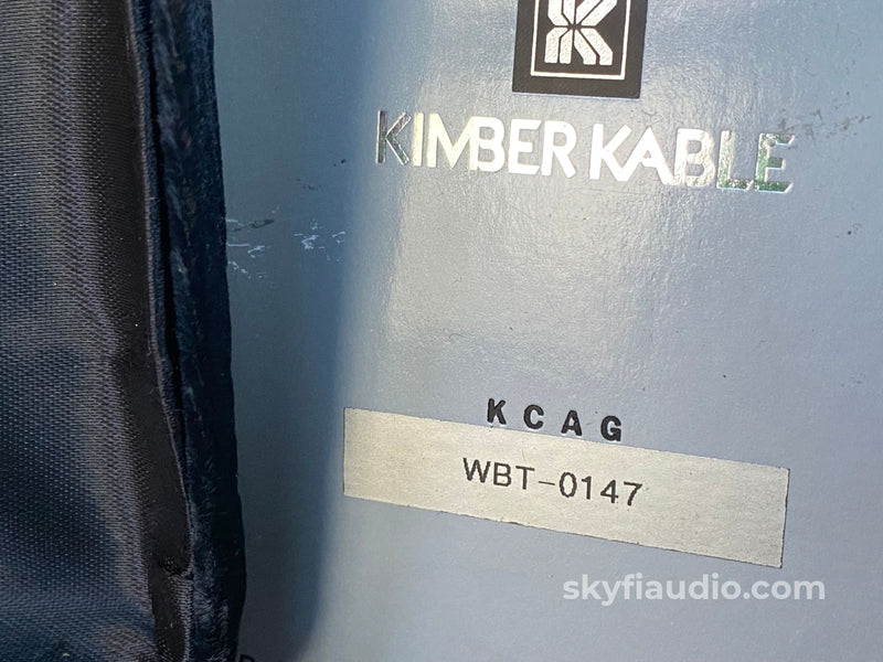 Kimber Kable Kcag Rca Audio Interconnects - 0.5M With Wbt Cables