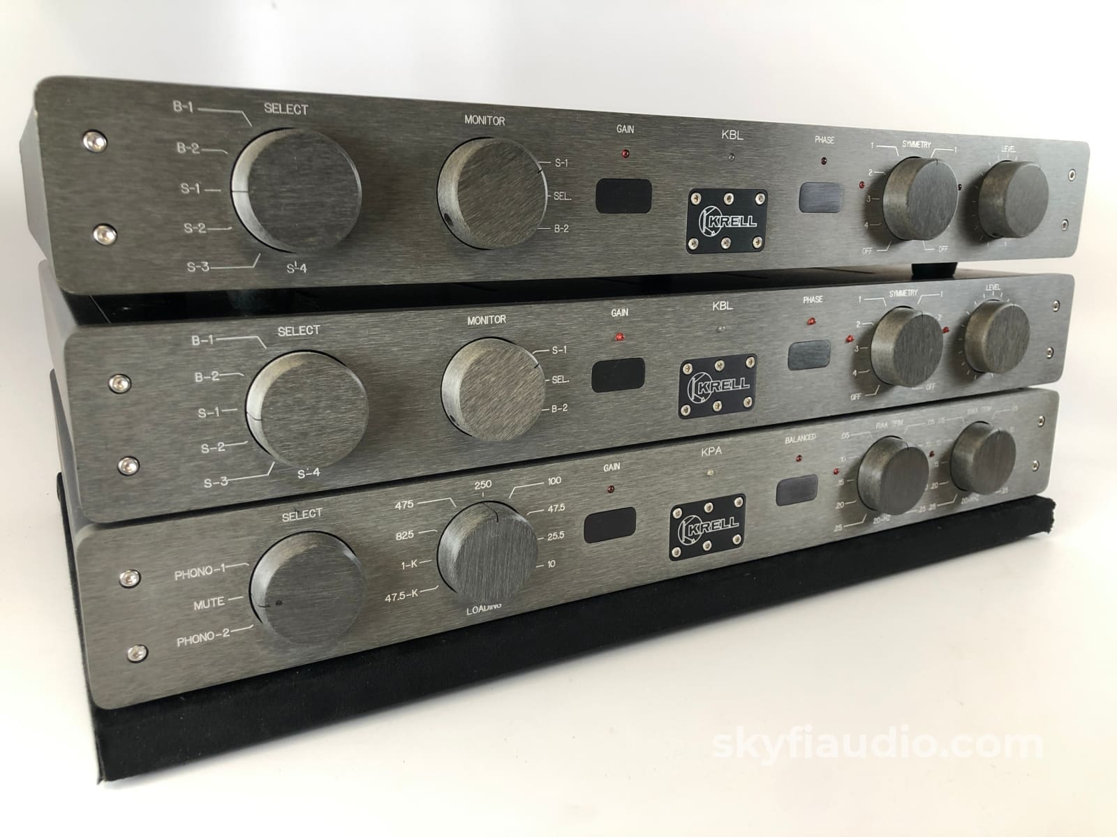 Krell Kbl Dual Mono Preamp Stack With Kpa Phono Section - Wow! Preamplifier