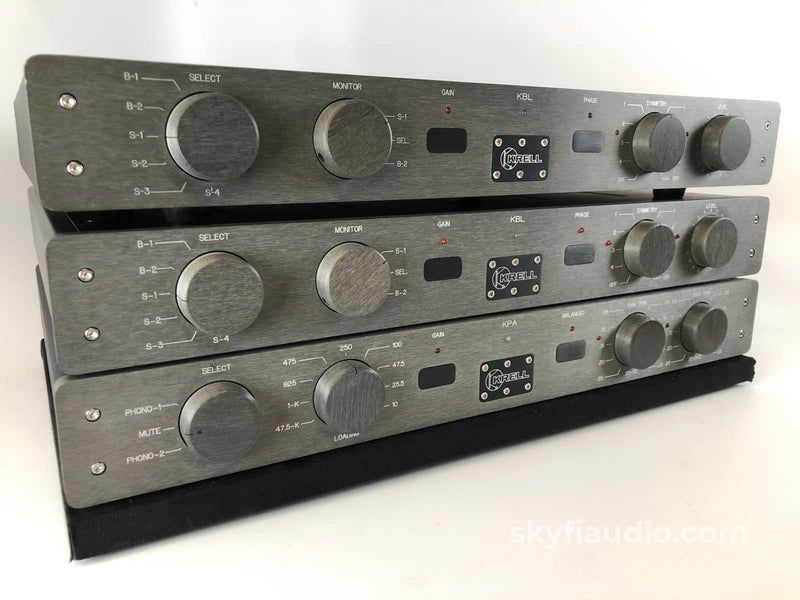 Krell Kbl Dual Mono Preamp Stack With Kpa Phono Section - Wow! Preamplifier