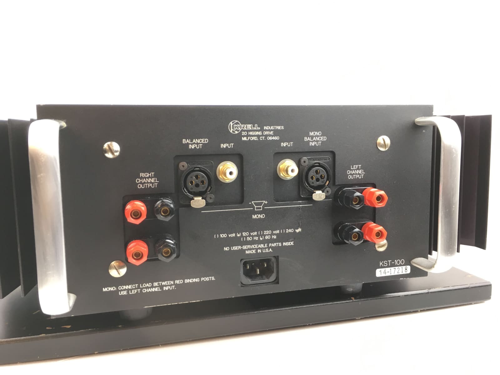 Krell KST-100 Class A Solid State Amplifier