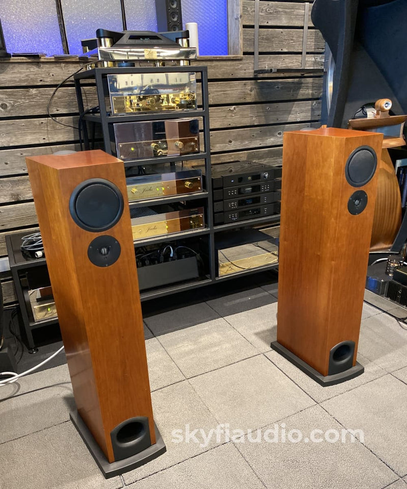 Linn AV 5140 FullRange Floorstanding Speakers Cherry Finish (1 of 2