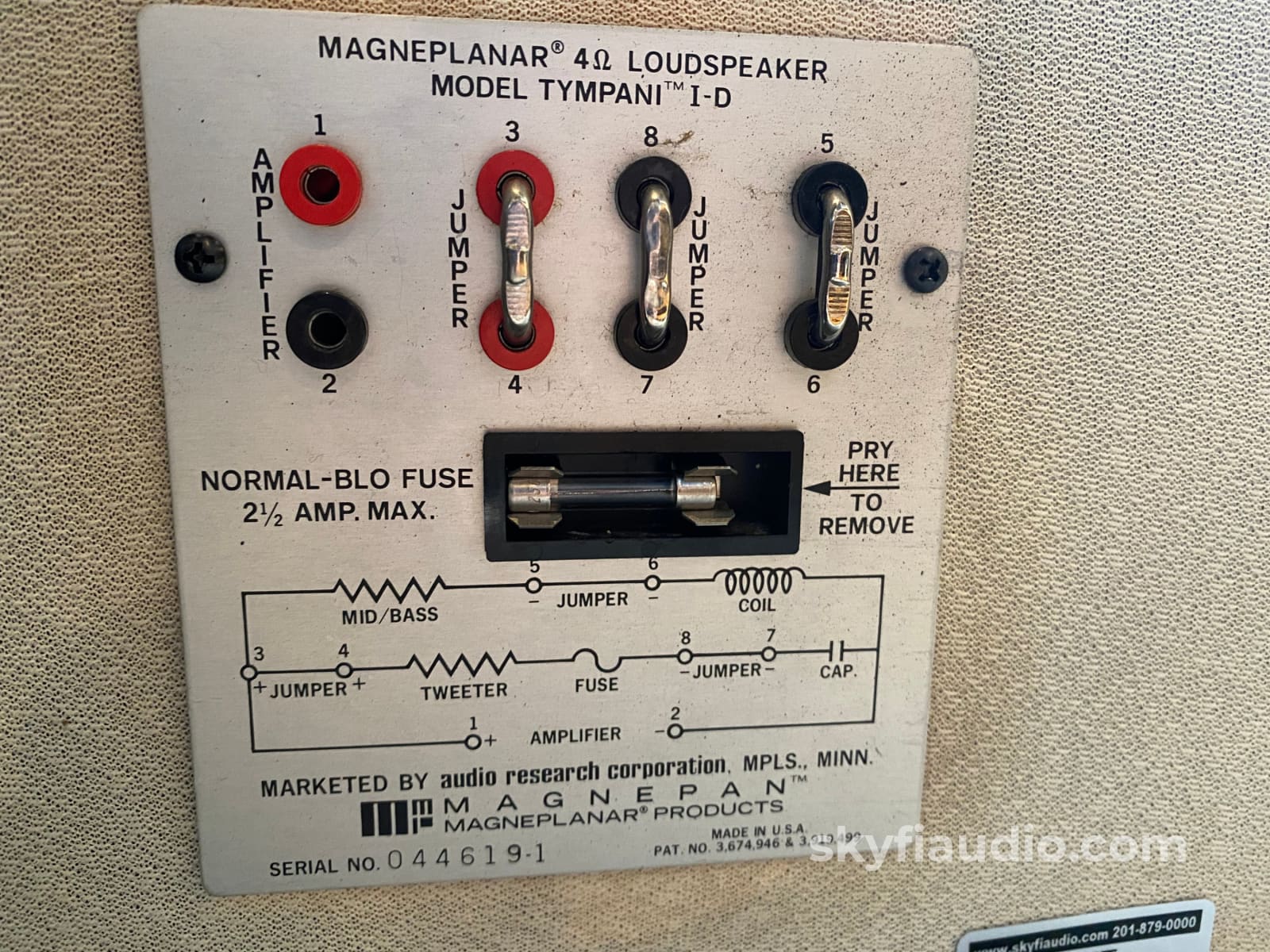 Magnepan Tympani I-D Speakers - Vintage