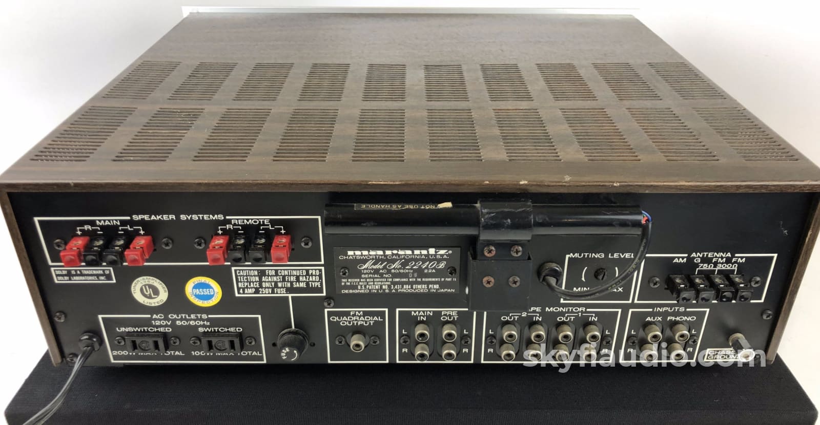 Marantz 2240B Vintage Solid State Stereo Receiver Integrated Amplifier