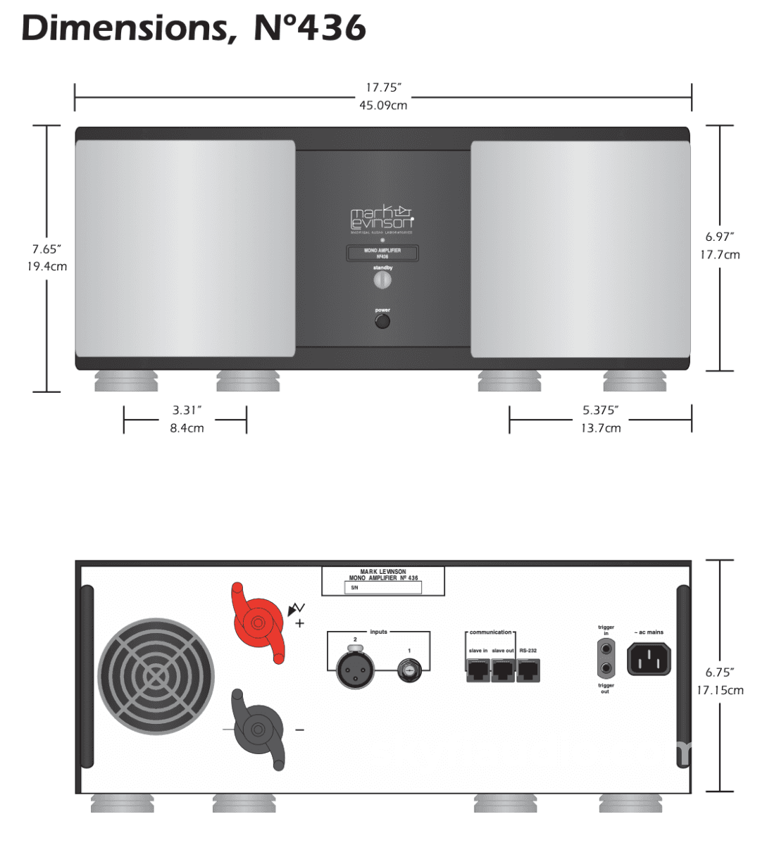 Mark Levinson No. 436 Monoblock Amplifiers - Rebuilt Amplifier