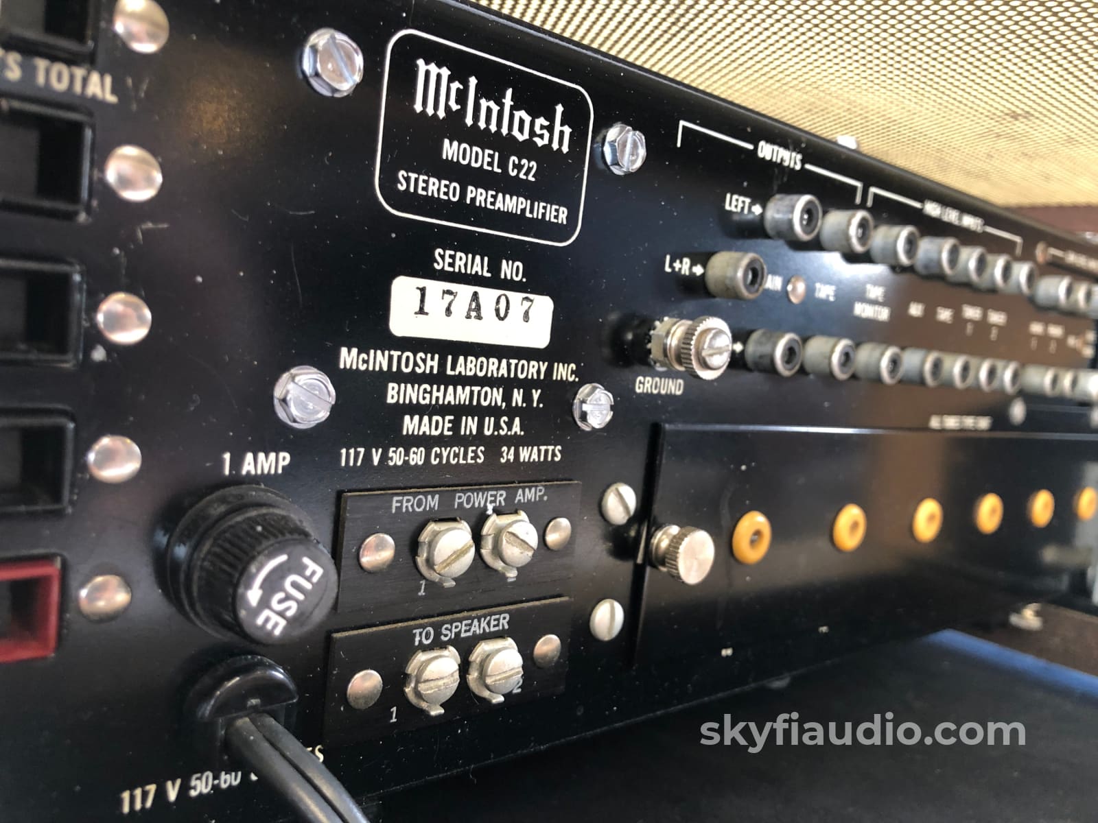 Mcintosh C22 Vintage All-Tube Preamp - Collectors Edition Skyfi Restored Preamplifier