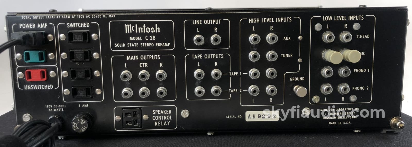 Mcintosh C28 Preamp - Fully Restored And Near Mint Preamplifier